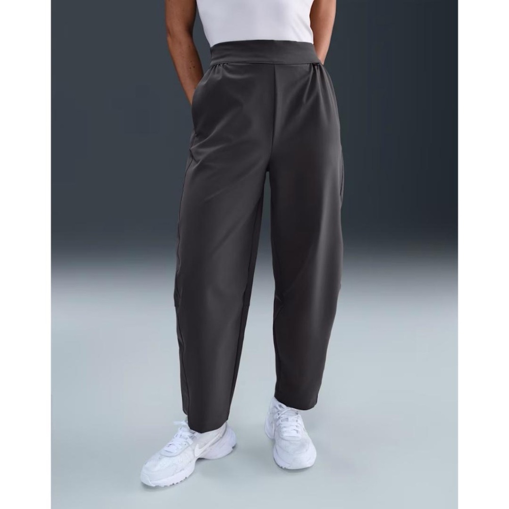 Nike Wide Leg Pants in Dark Gray